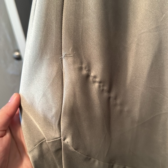 SHOW ME YOUR MUMU MOSS GREEN LUXE SATIN TUSCANY MAXI SLIP DRESS - Picture 6 of 6